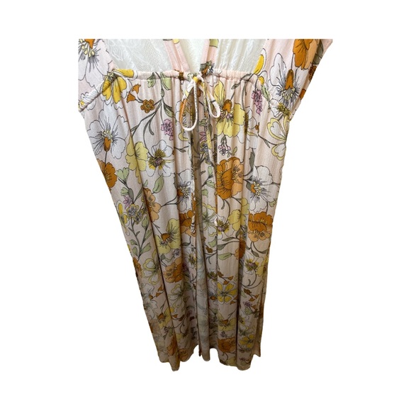 Liberty Love Maxi Floral With Lace Duster Cover Up (Like New) - Picture 3 of 6